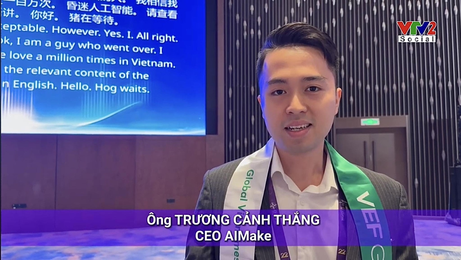 VTV2 đưa tin về hoạt động ứng dụng AI